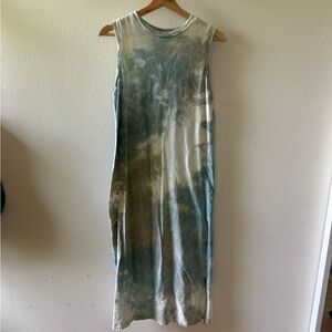 Universal Thread Blue Sleeveless Sheath Maxi Dress